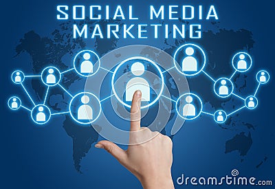 Social Media Marketing Stock Photo
