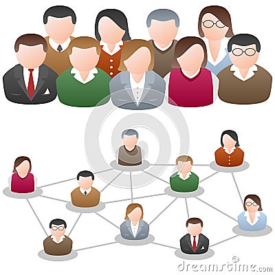 Social Media Network Community Vector Illustration