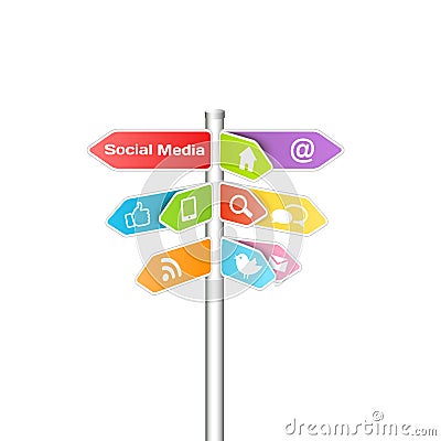 Social media and networking concept Vector Illustration