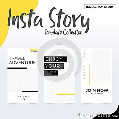 Social Media post, instagram post template collection Vector Illustration