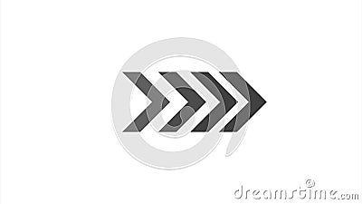 Arrows Animation on a White or Black Background. Swipe Up Animated. Motion  Graphic Design Stock Video - Video of particles, optical: 187162465
