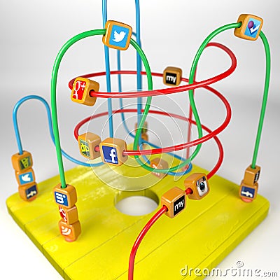 Social media toy Editorial Stock Photo