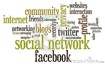Social network Editorial Stock Photo