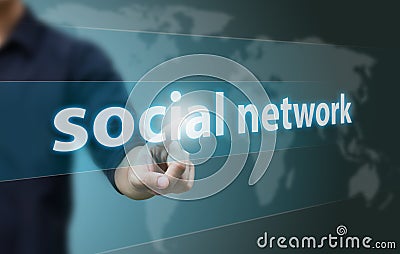 Social network Stock Photo