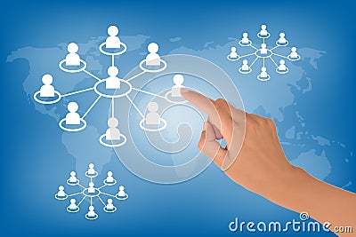 Social network Stock Photo