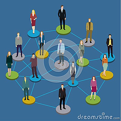 Social network concept Vector Illustration