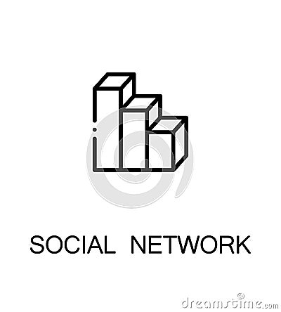 Social network icon Vector Illustration