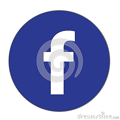 Social network icon on white background. flat style. so Editorial Stock Photo
