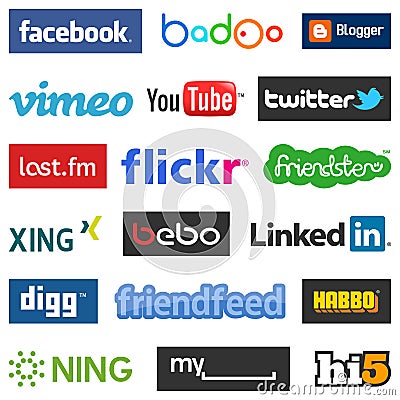 Social Network Logos [1] Vector Illustration