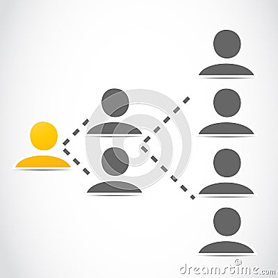 Social network marketing Vector Illustration