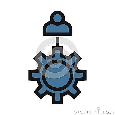 Social Network, Social Community line isolated vector icon can be easily modified and edit Stock Photo