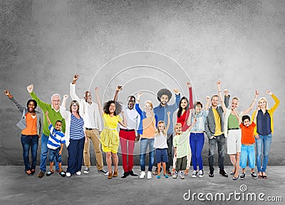 Social Network Social Media Diversity People Celebration Concept Stock Photo