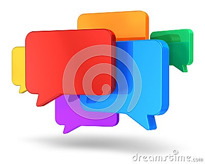 Social networking and chat concept Stock Photo