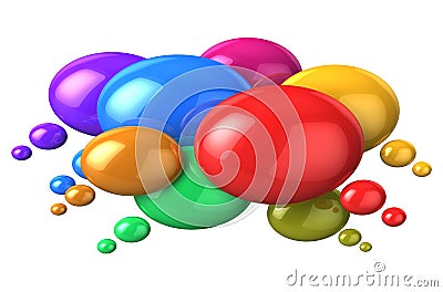 Social networking concept: colorful speech bubbles Stock Photo