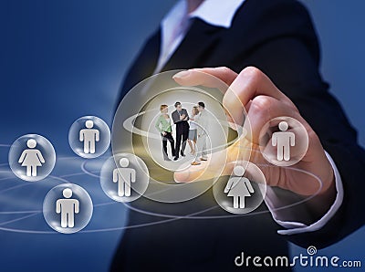 Social networking concept Stock Photo