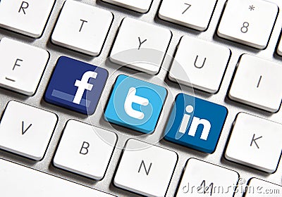 Social networking Editorial Stock Photo