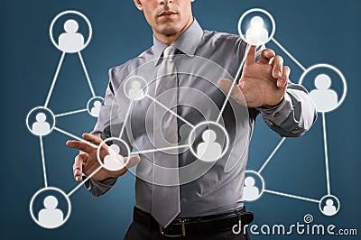 Social networking Stock Photo