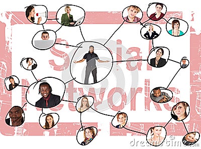 Social Networks Stock Photo