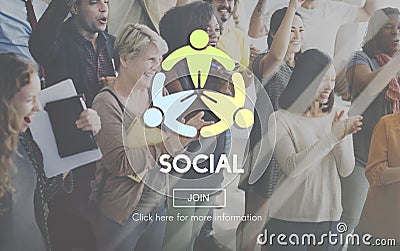 Social Socialize Society Unity Community Global Concept Stock Photo