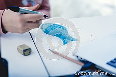 Social suicide concept or population death in social network Stock Photo