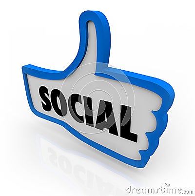 Social Thumb's Up Network Communication Editorial Stock Photo