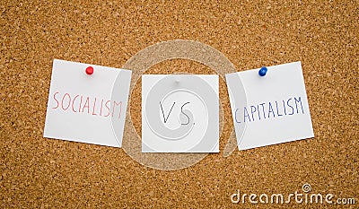 Socialism vs capitalism Stock Photo