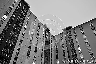 Socialist Building Block Stock Photo