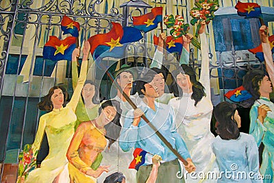 Socialist Realism in Ho Chi Minh City Editorial Stock Photo