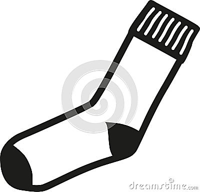 Sock icon cotton Vector Illustration