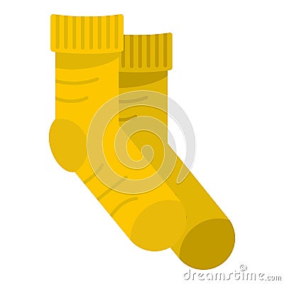 Sock icon, flat style Vector Illustration