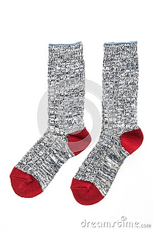 Sock isolated on white Stock Photo