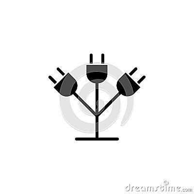 Socket, sprout icon on white background. Can be used for web, logo, mobile app, UI UX Vector Illustration