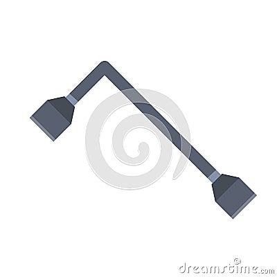 Socket wrench. Tool for car repair. Unscrewing parts. Vector Illustration