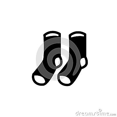 socks flat icon vector illustration Vector Illustration