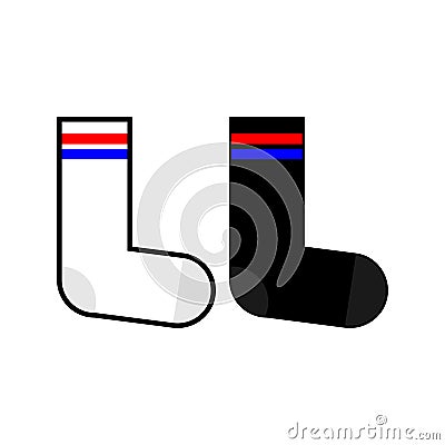 Socks Logo icon - Vector Vector Illustration