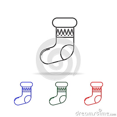 Sockss line icon. Elements in multi colored icons for mobile concept and web apps. Icons for website design and development, app d Stock Photo