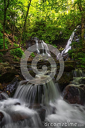 Soco Falls near Cherokee, North Carolina 2 Stock Photo