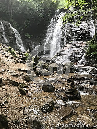 Soco falls in North Carolina Stock Photo