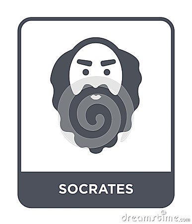 socrates icon in trendy design style. socrates icon isolated on white background. socrates vector icon simple and modern flat Vector Illustration