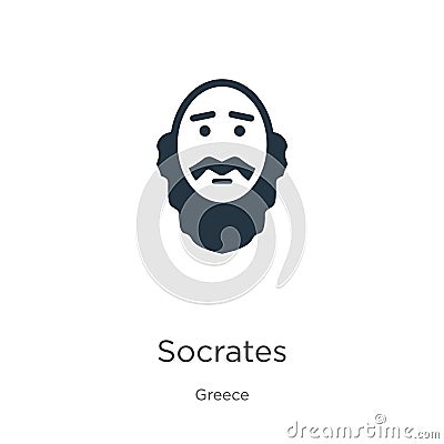 Socrates icon vector. Trendy flat socrates icon from greece collection isolated on white background. Vector illustration can be Vector Illustration