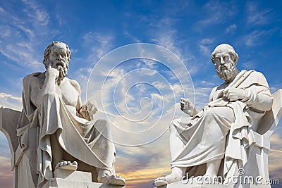 Socrates and Plato Stock Photo