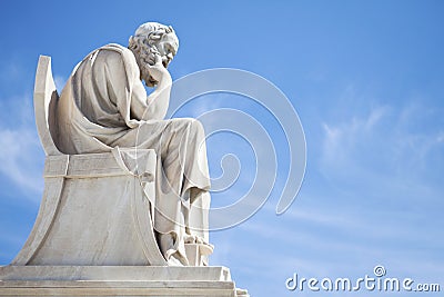 Socrates statue Stock Photo