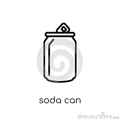 Soda can icon from Drinks collection. Vector Illustration