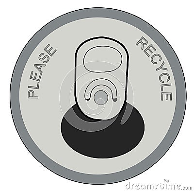 Soda can lid Vector Illustration