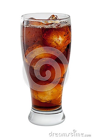 Soda Cola Isolated with clipping path Stock Photo