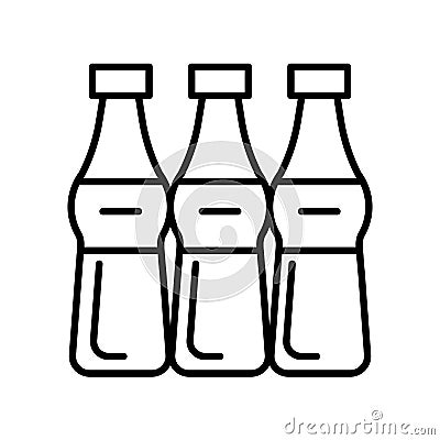 Soda icon vector isolated on white background, Soda sign , thin line design elements in outline style Vector Illustration