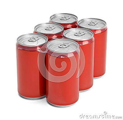 Soda Red Six Pack Stock Photo