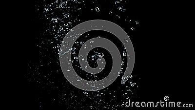 Soda water liquid splashing in black background Stock Photo