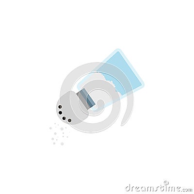 Sodium Flat Icon. Condiment Vector Element Can Be Used For Condiment, Sodium, Saltshaker Design Concept. Vector Illustration