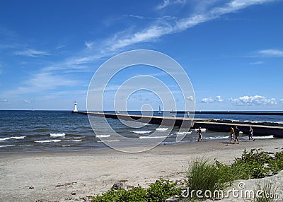 Sodus Lighthouse Editorial Stock Photo